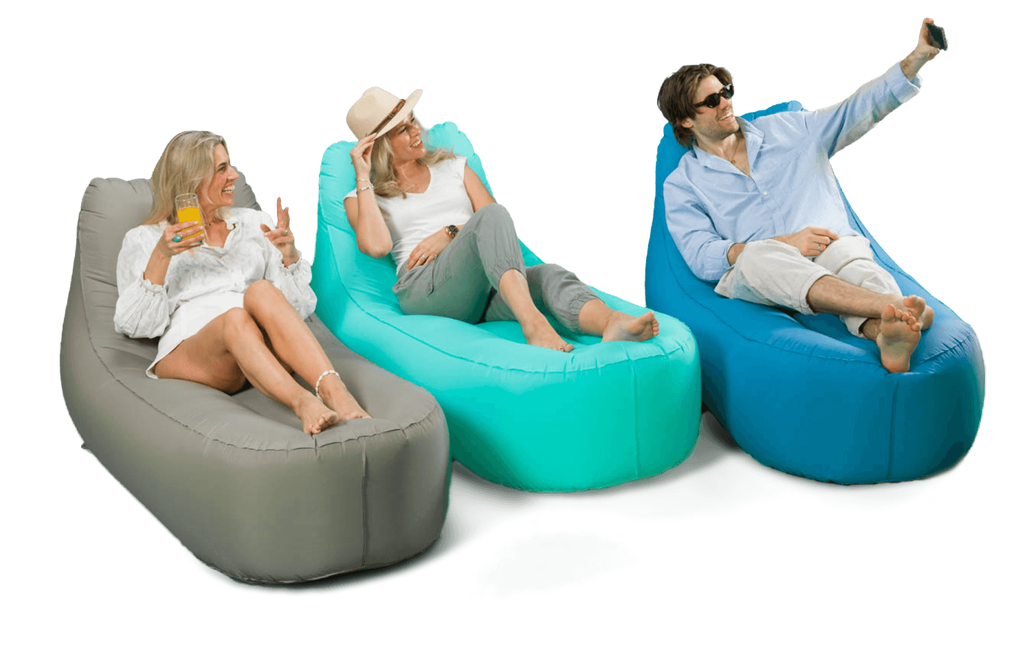 Mr. E-ZY groepsfoto loungers